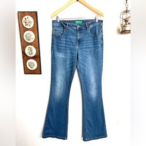 United Colors of Benetton Bell Bottom Blue Jeans